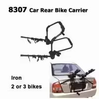 8307 Universal Steel Car Roof Rack Rear Bike Carrier for carring 3 bikes for travel or luggage