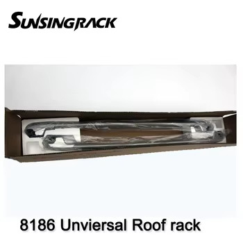Sunsing 8186 Aluminum Car Roof Cross Bars Universal Flush Rails 4x4 Accessories 4 Locks Wind Noise Roof Mount Car Rack