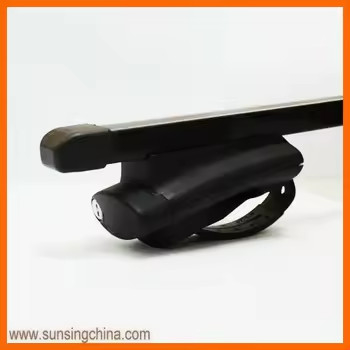 8102C+B3 Universal Durable Steel  Car Roof Cross Bars Zinc Plating Double Sides Roof Raised Rails for Travel car rack