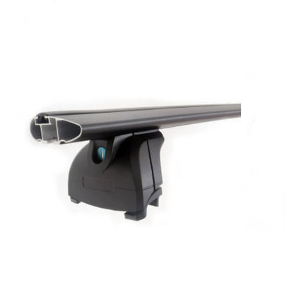8195+B6 Aluminium dak van auto's dwarsbalken universele accessoires voor spoelrails autoreil, met een open plastic eind.